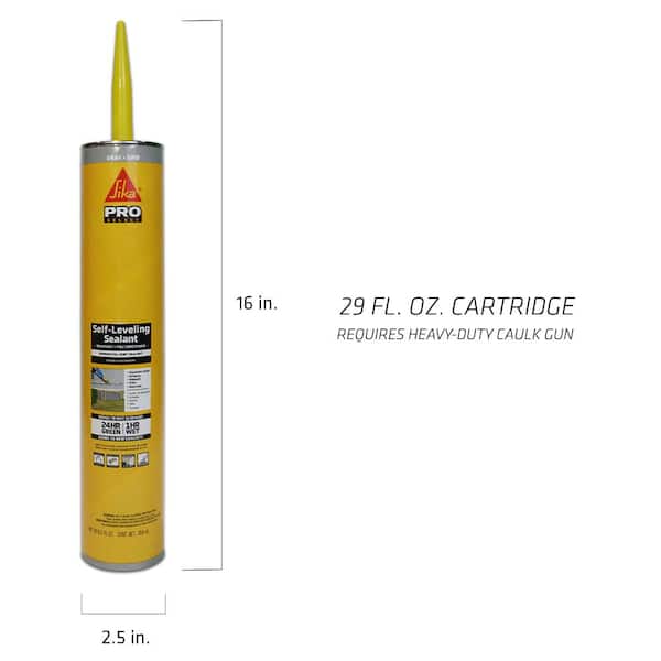 Sika - 29 fl. oz. Sikaflex Self-Leveling Horizontal Joint Elastic Polyurethane Sealant in Gray