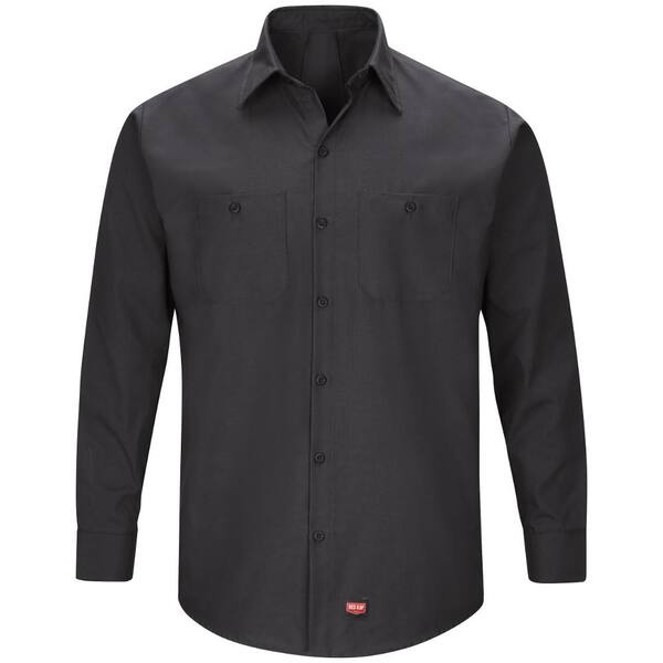 Black MIMIX Long Sleeve Work Shirt 