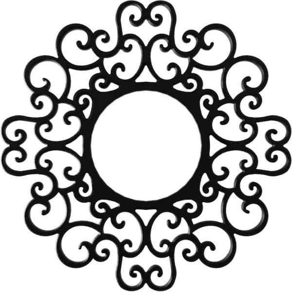 1 in. x 30 in. x 30 in. Reims Architectural Grade PVC Pierced Ceiling Medallion