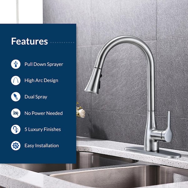 Classic Series Single-Handle Standard Kitchen Faucet in Chrome Classic Series Single-Handle Standard Kitchen Faucet in Chrome