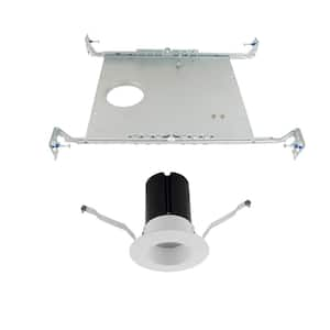 Ion 2 in. 3000K Round New Construction Recessed Integrated LED Kit with Frame-In Bracket in White