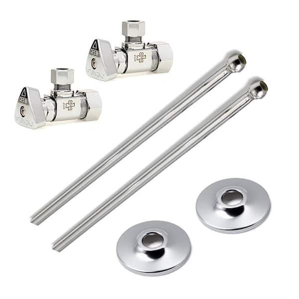 MCGUIRE MANUFACTURING CO., INC. Convertible II Lavatory Supply Kit Series 1/2 in. Compression x 3/8 in. O.D. in Chrome