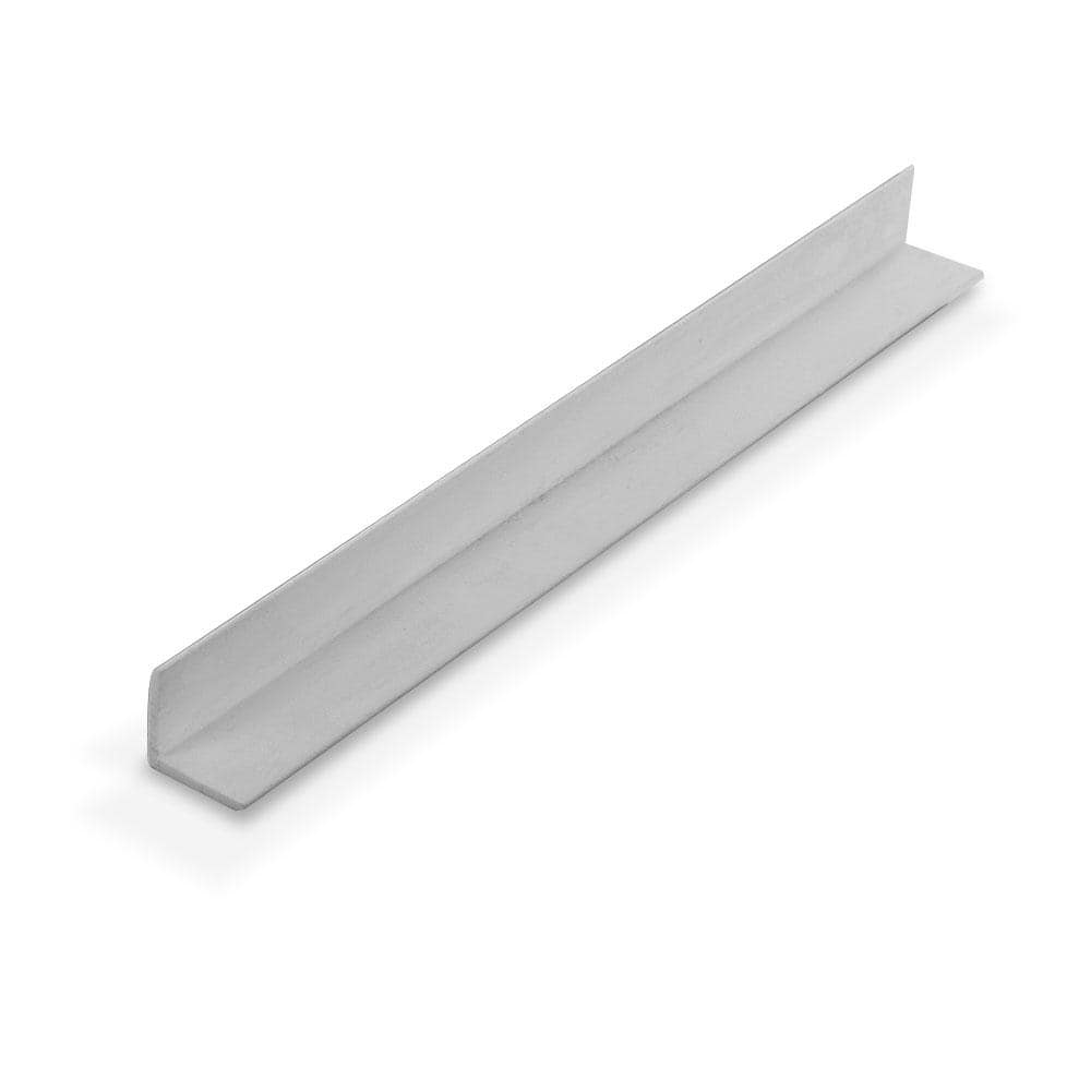 White Styrene Plastic 90 Degree Angle Molding 72 Inch Pack