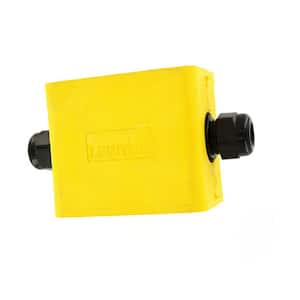 1-Gang Standard Depth Pendant Style Cable Dia 0.230 in. - 0.546 in. Portable Outlet Box, Yellow