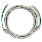 8 ft., 12/2 Solid CU MC (Metal Clad) Armorlite Modular Assembly Quick Cable Whip