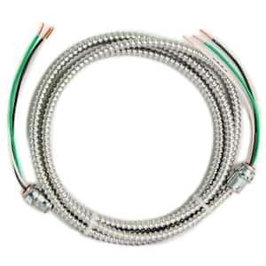 10 ft., 12/2 Solid CU MC (Metal Clad) Armorlite Modular Assembly Quick Cable Whip