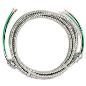 Southwire 1/2 in. x 6 ft. 10/3 Ultra-Whip Liquidtight Flexible Non-Metallic  PVC Conduit Cable Whip 55189407 - The Home Depot