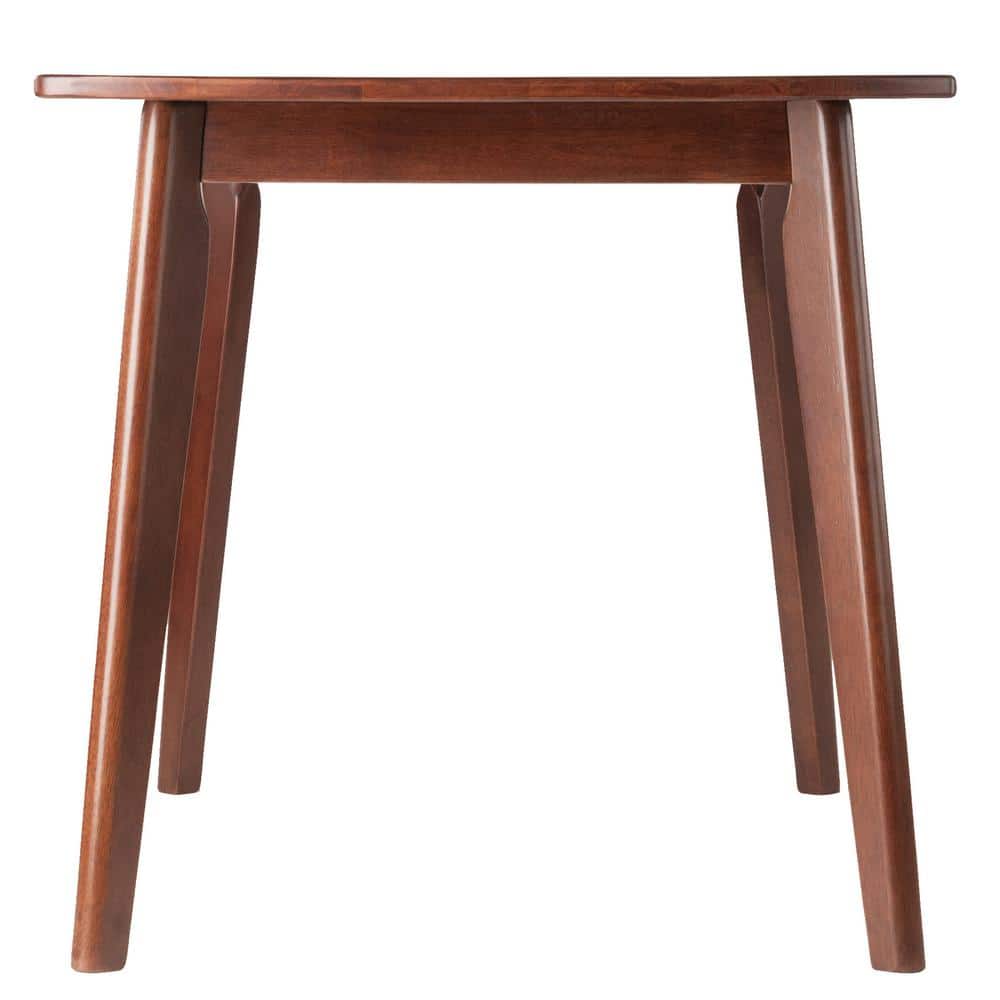 Winsome Shaye Walnut Solid Wood Mid-Century Modern Dining Table