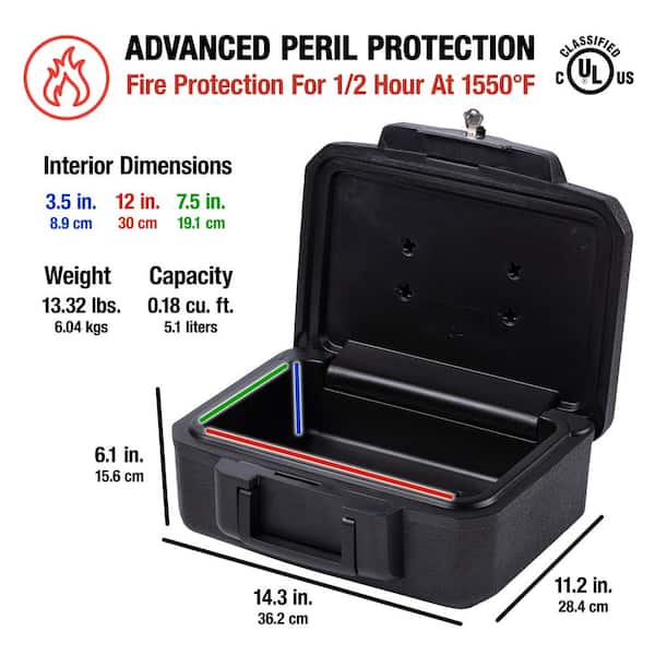 0.18 cu. ft. Fireproof Safe Box