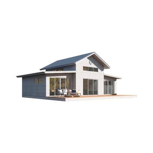 Unbranded Bangalow Ultimate 1016.4 sq. ft. 2 Bedroom with Loft Tiny Home DIY Steel Frame Building Kit (For Concrete Foundation)