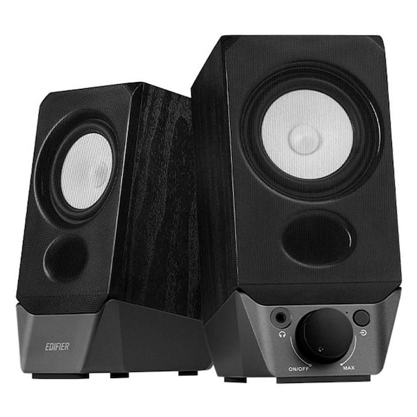 R19BT USB 4-Watt Computer Speakers Black 2-Pack