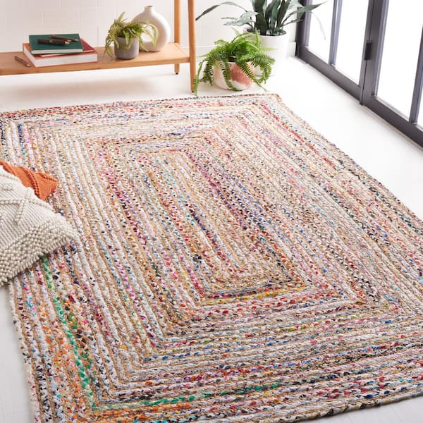 Cape Cod Beige/Multi Doormat 2 ft. x 4 ft. Border Area Rug