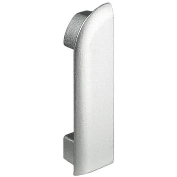DURAL Durastep DP 11/32 in. Worktop Trim Endcap Right Aluminum Anodized Silver Molding and Transition Trim
