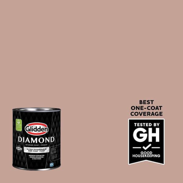 Glidden Diamond 1 qt. PPG1061-4 Just Rosey Satin Interior Paint with Primer