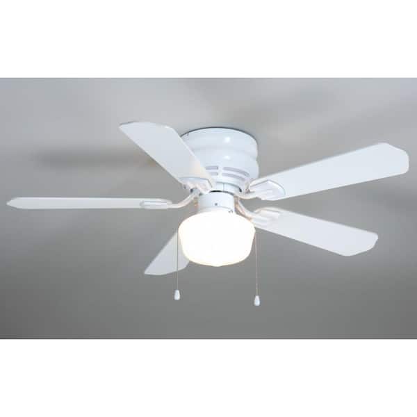 Hampton Bay Middleton 42 in. White Ceiling Fan UE42VWH-SHB - The
