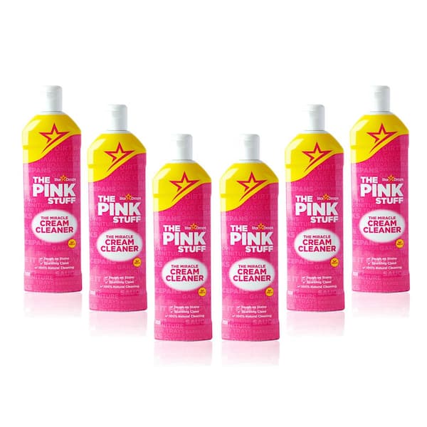 The Pink Stuff 500 G Miracle Cleaning Paste, 750 ml Multi-Purpose Liquid Cleaner, and 500 ml Cream Cleaner Bundle