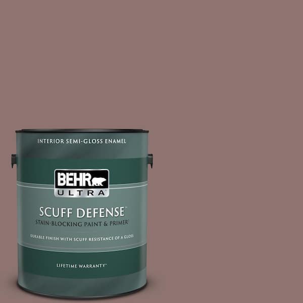 BEHR ULTRA 1 gal. #720B-5 Bitter Briar Extra Durable Semi-Gloss Enamel Interior Paint & Primer