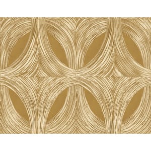 Crisscross Orange/Cream Paper Non-Pasted Strippable Wallpaper Roll (Cover 60.75 sq. ft.)