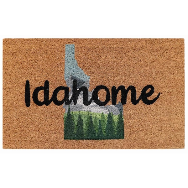 TrafficMaster Idaho State Idahome Multi 18 in. x 30 in. Coir Non-Slip Outdoor Door Mat
