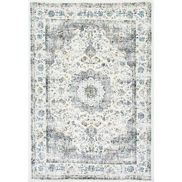 nuLOOM Verona Vintage Persian Gray 8 ft. Square Rug
