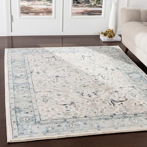 Cairo Teal/Grey 2 ft. x 3 ft. Oriental Area Rug