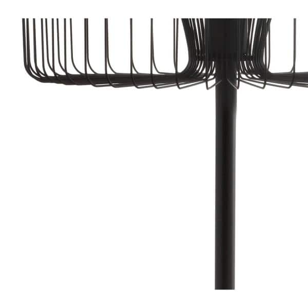 Gridley Transitional 61" Black Matte Metal LED Floor Lamp