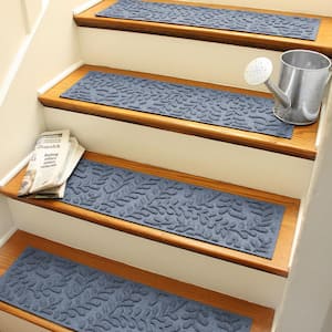 Aqua Shield Boxwood Bluestone 8.5 in. x 30 in. Stair Tread Covers (Set of 4)