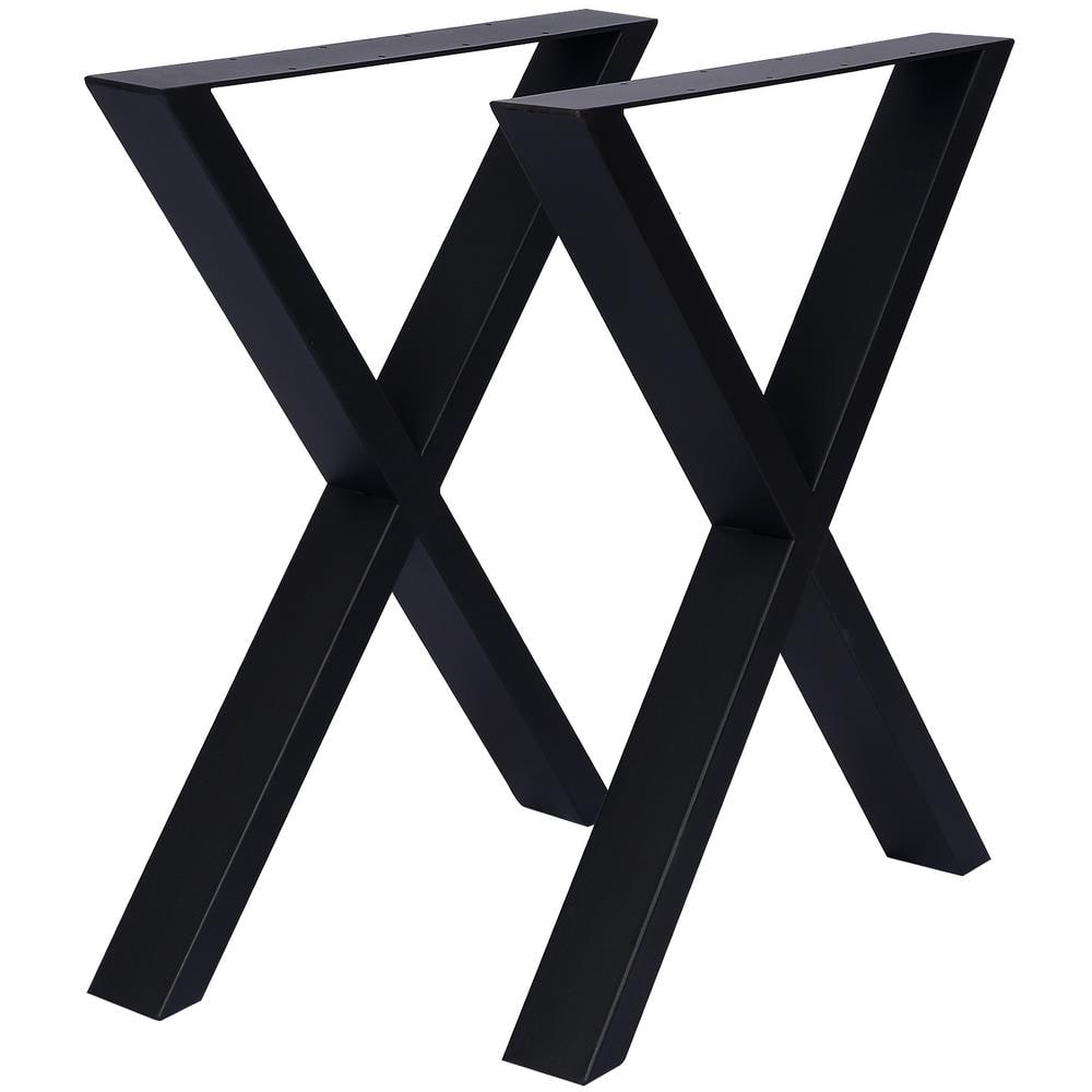 24 in. x 28 in. X Metal Table Legs, Heavy Duty Steel Desk Legs Table Leg Di