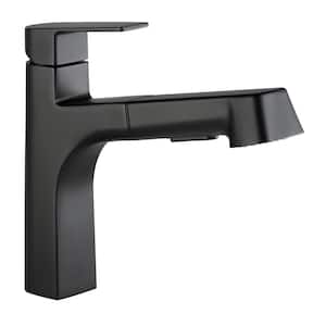 Xander Single-Handle Pull-Out Sprayer Kitchen Faucet in Matte Black
