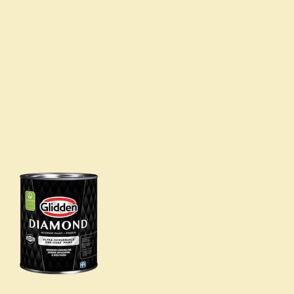 Glidden Diamond 1 qt. PPG1108-2 Silk Star Satin Interior Paint with Primer
