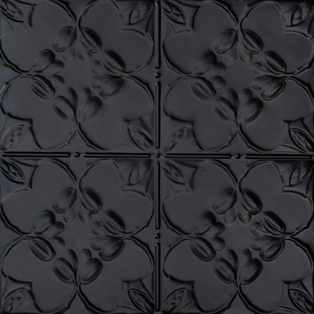 Lilac Satin Black 2 ft. x 2 ft. Decorative Lay-in Tin Ceiling Tile (24 sq. ft./case) price history on PriceWatchPro