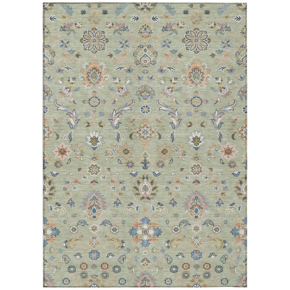 Chantille Machine Washable Indoor/Outdoor Abstract ACN2585 Celery 8 ft. x 10 ft. Area Rug price history on PriceWatchPro