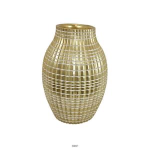 Gold Urn Resin Long Flower Vase