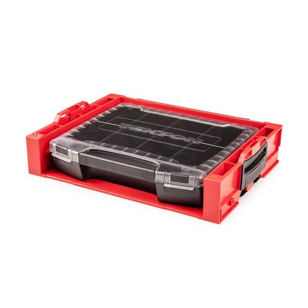 TEKTON Lidded Drawer (i-BOXX) with 8-Cavity Parts Tray and Stacking Drawer Rack