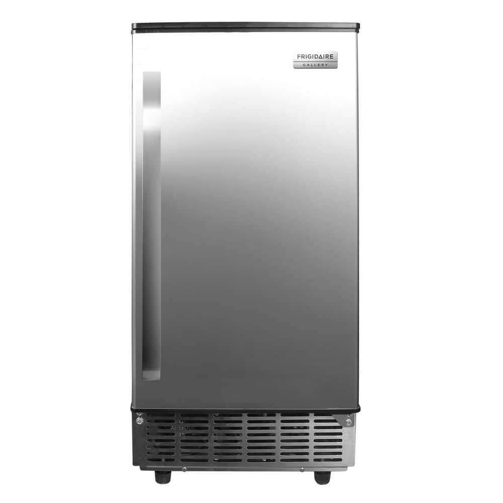 15 in. Wide 80 lbs. Capacity Commercial Full Size Ice Cube Maker, Built-in Undercounter (Stainless Steel), Silver