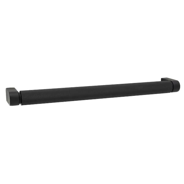 Kent Knurled 8 in. (203 mm) Center-to-Center Industrial Matte Black Bar Drawer Pull