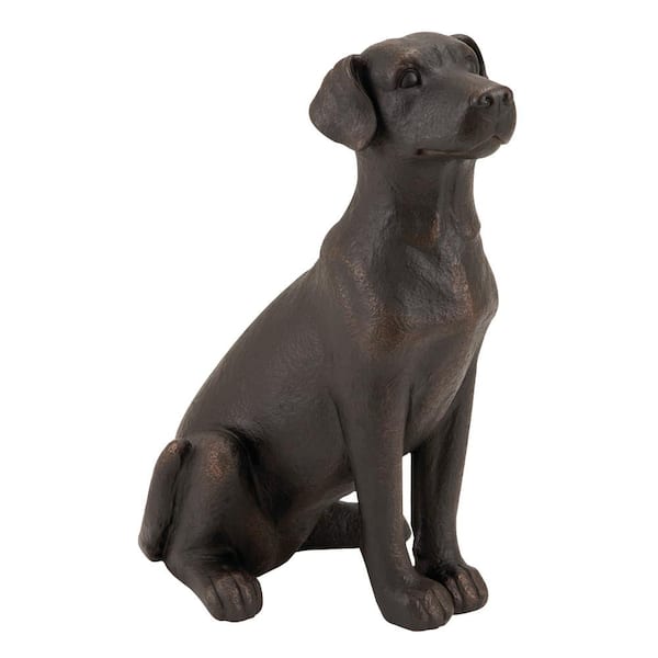 Litton Lane Brown Polystone Traditional Dog Sculpture