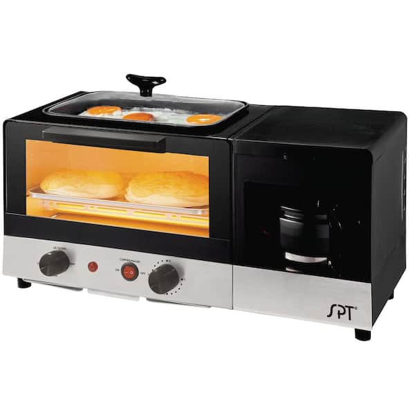 Hamilton Beach 2 in 1 1450 W 4-Slice Silver Toaster Oven with 2-Slice Toaster Slots