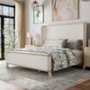 Furniture of America Ellington Brown Wood Frame King Panel Bed with Solid Wood IDF-N7424AK-EK