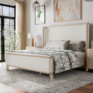 Ellington Brown Wood Frame King Panel Bed with Solid Wood