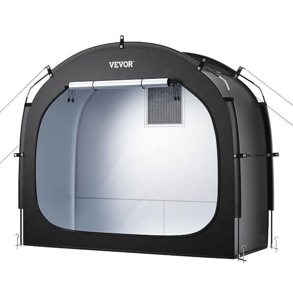 VEVOR Bike Storage Tent 1 to 2 Bikes Outdoor Spacious Bike Storage Tent with Ventilated Window Waterproof Easy-to-Install