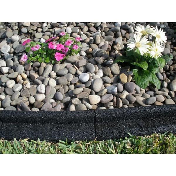 EcoBorder 4 ft. Black Rubber Landscape Edging (48-Count/Pallet)