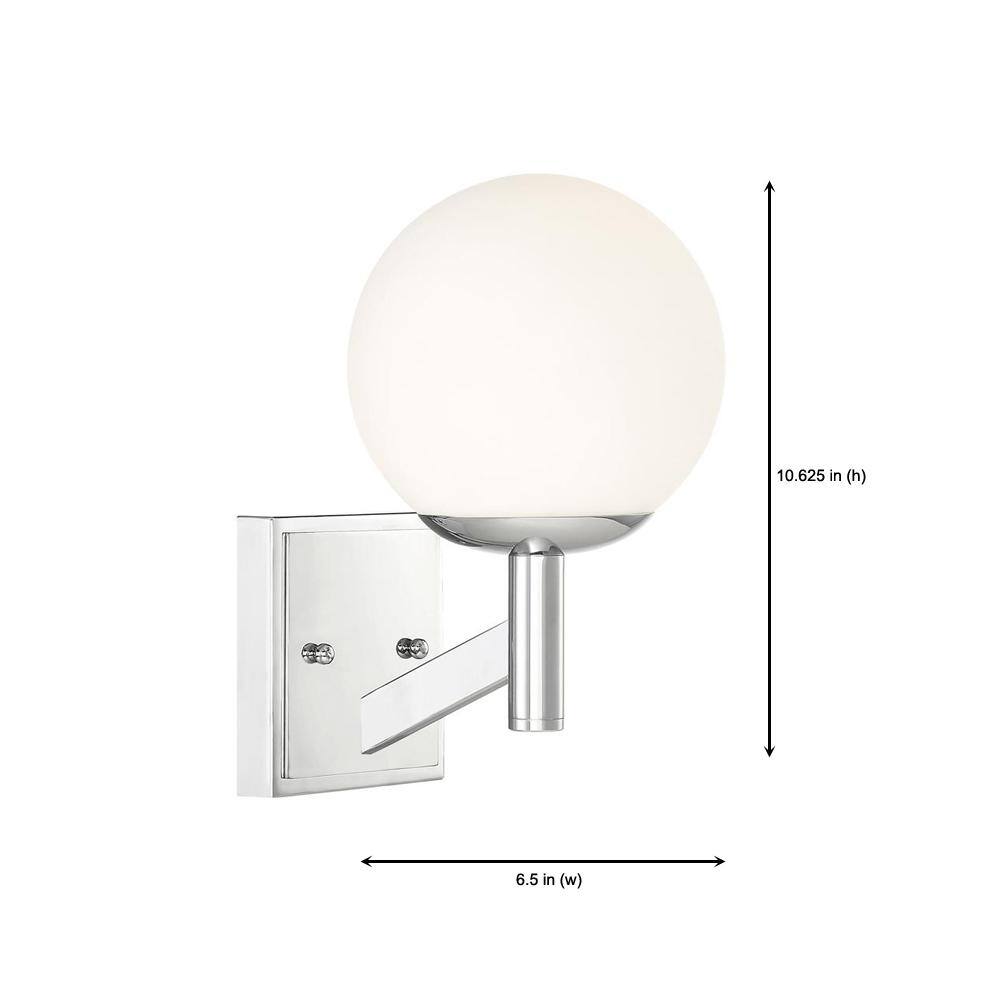 Kelvin Chrome Dimmable Wall Sconce with Energy Star