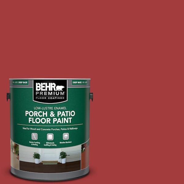 BEHR PREMIUM 1 gal. #PFC-03 Red Baron Low-Lustre Enamel Interior/Exterior Porch and Patio Floor Paint