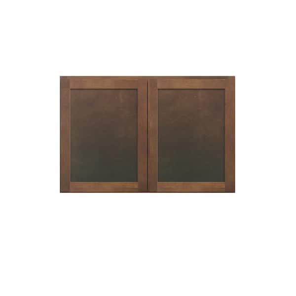 Amherst Shaker 36 in. W x 24 in. H x 24 in. D in Walnut Plywood Assembled Wall Cabinet