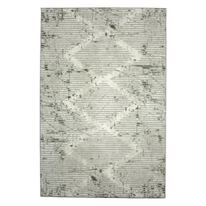 Davide 1230 Transitional Geometric Green 5 ft. x 5 ft. Round Area Rug