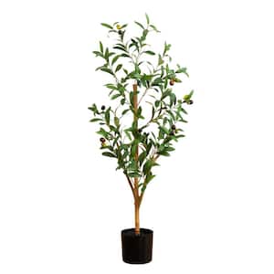 3 ft. Artificial Olive Tree with Natural Trunk