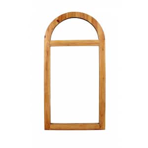 4.75 in. W x 23.75 in. H Brown Arch Decorative Mirror