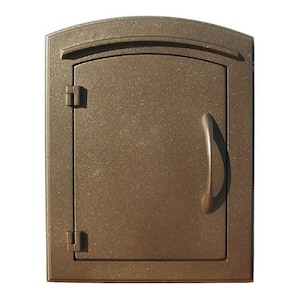 Manchester Bronze Wall-Mount Plain Door Mailbox