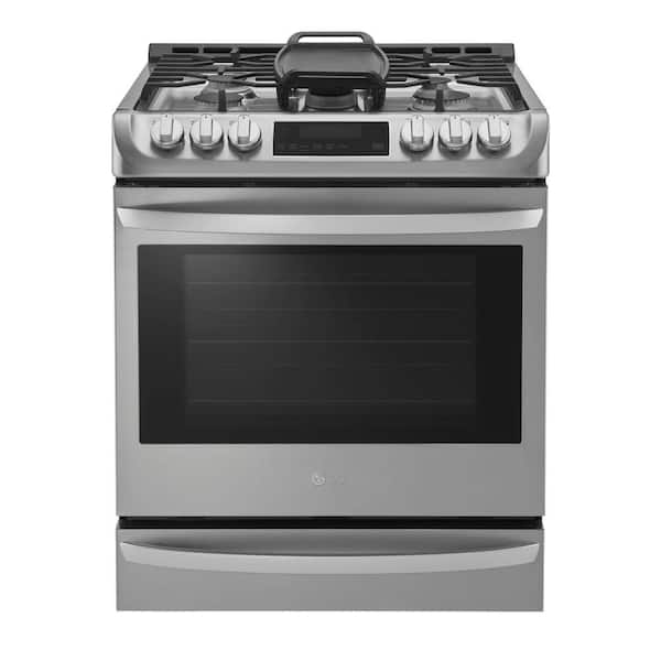 LG 6.3 cu. ft. Slide-In Gas Range with Probake Convection Oven in Stainless Steel